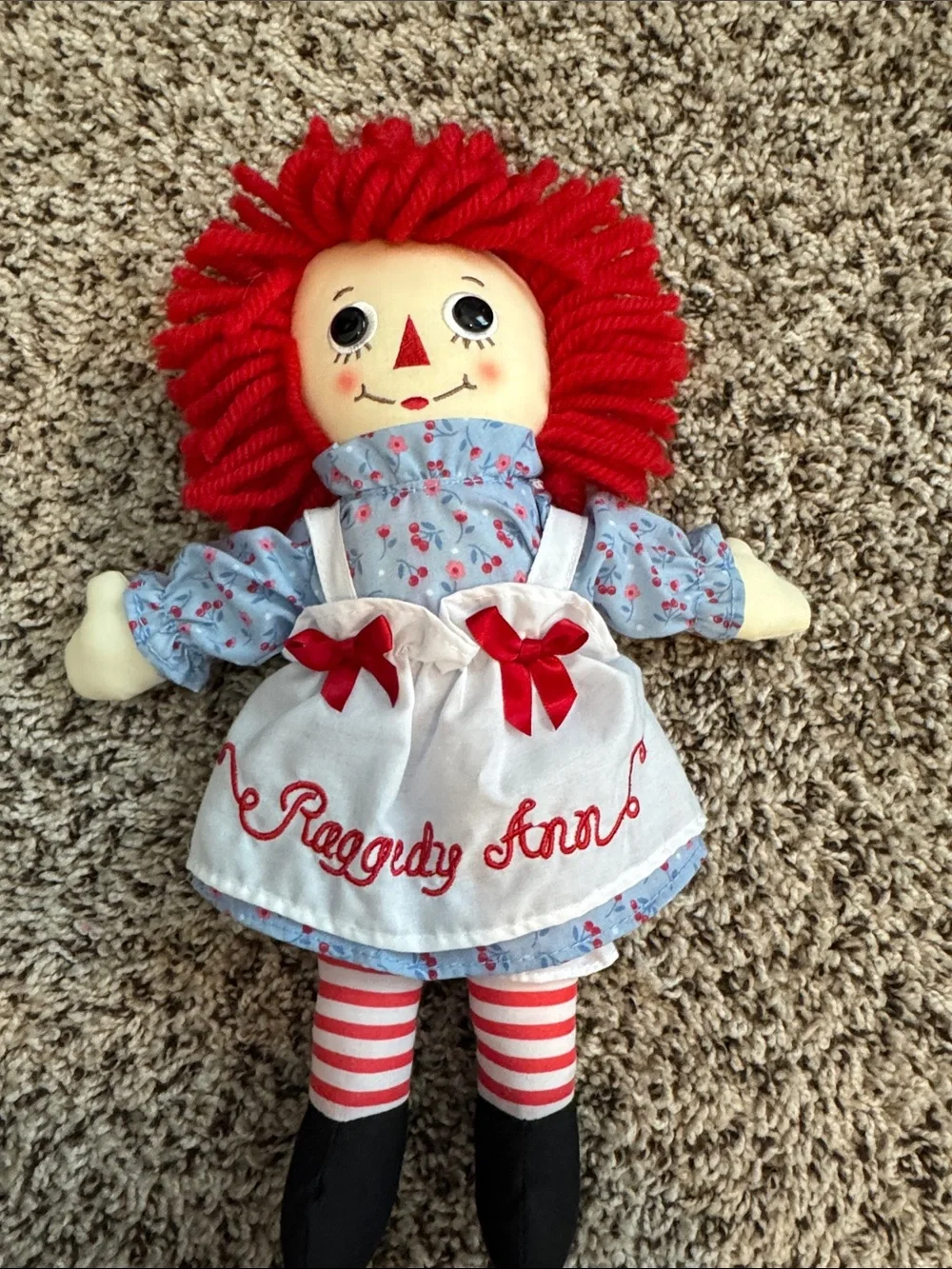 Red-Hair Classic Raggedy Ann Cloth Doll